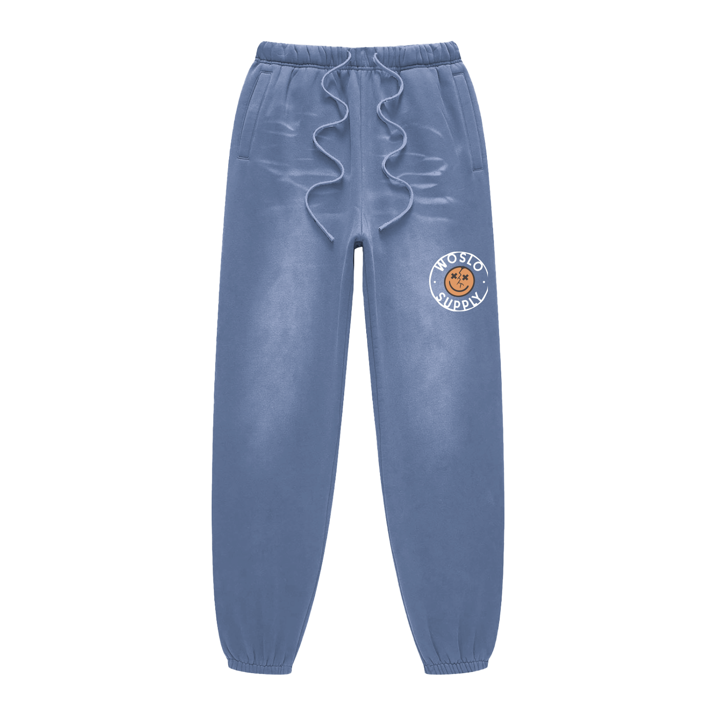 Woslo Smile Sun-faded Fleeced Sweatpants