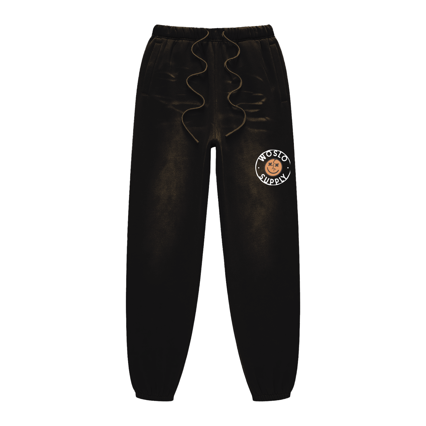 Woslo Smile Sun-faded Fleeced Sweatpants