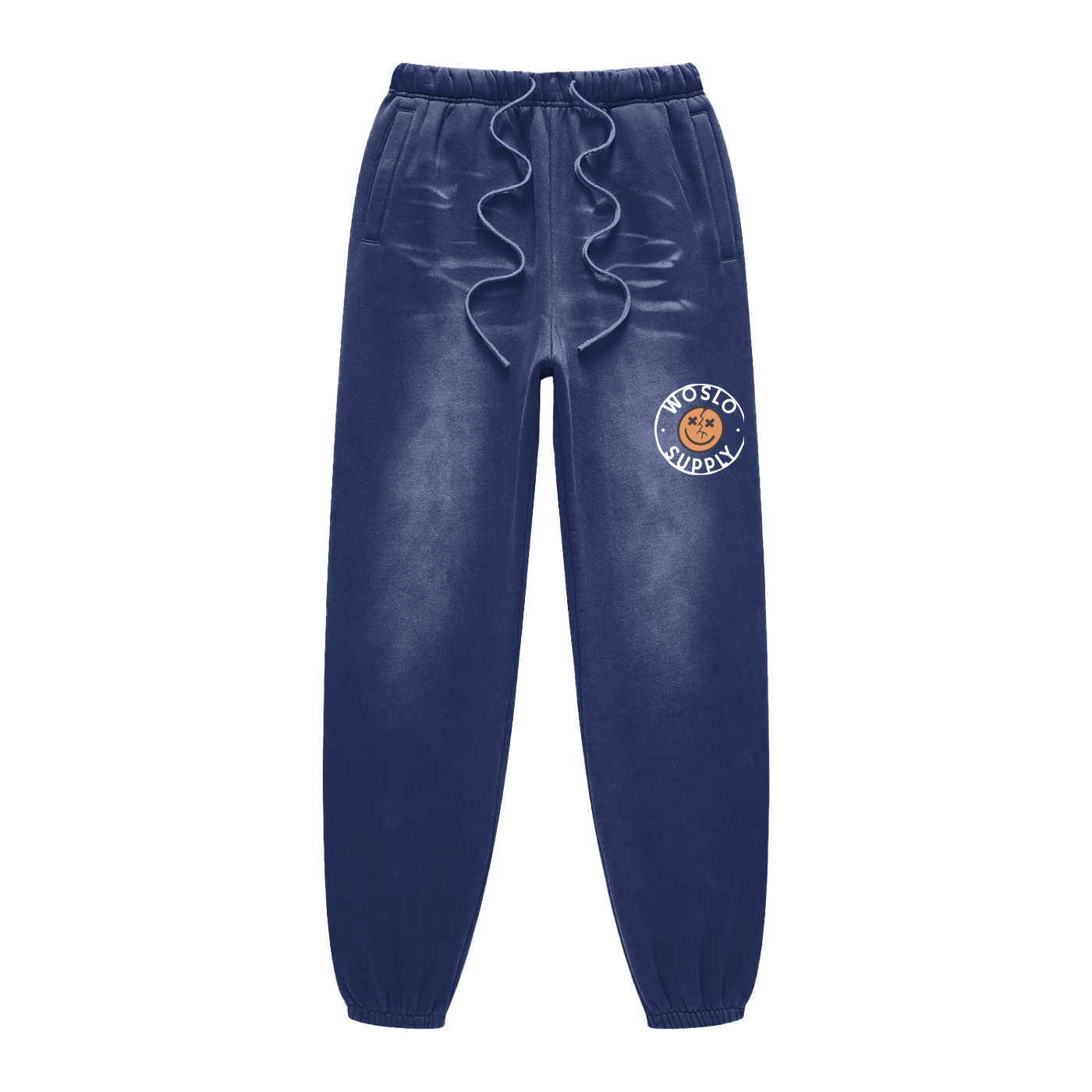 Woslo Smile Sun-faded Fleeced Sweatpants