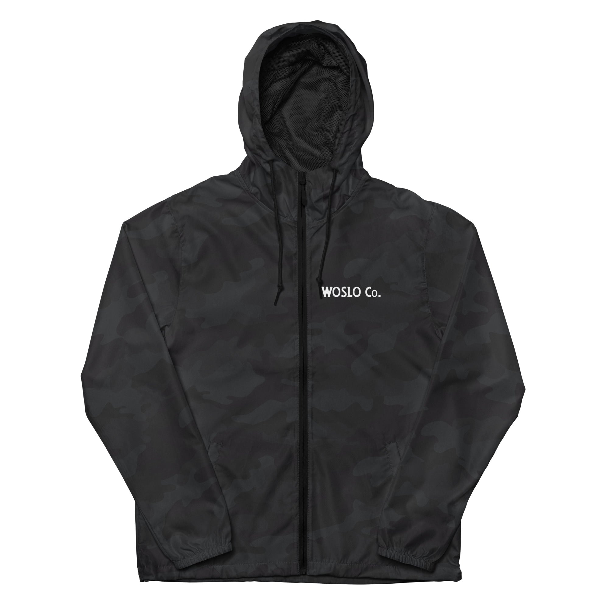 Woslo lightweight zip up windbreaker