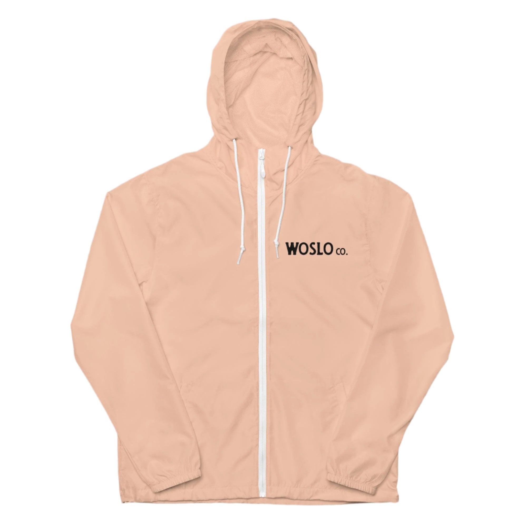 Woslo lightweight zip up windbreaker