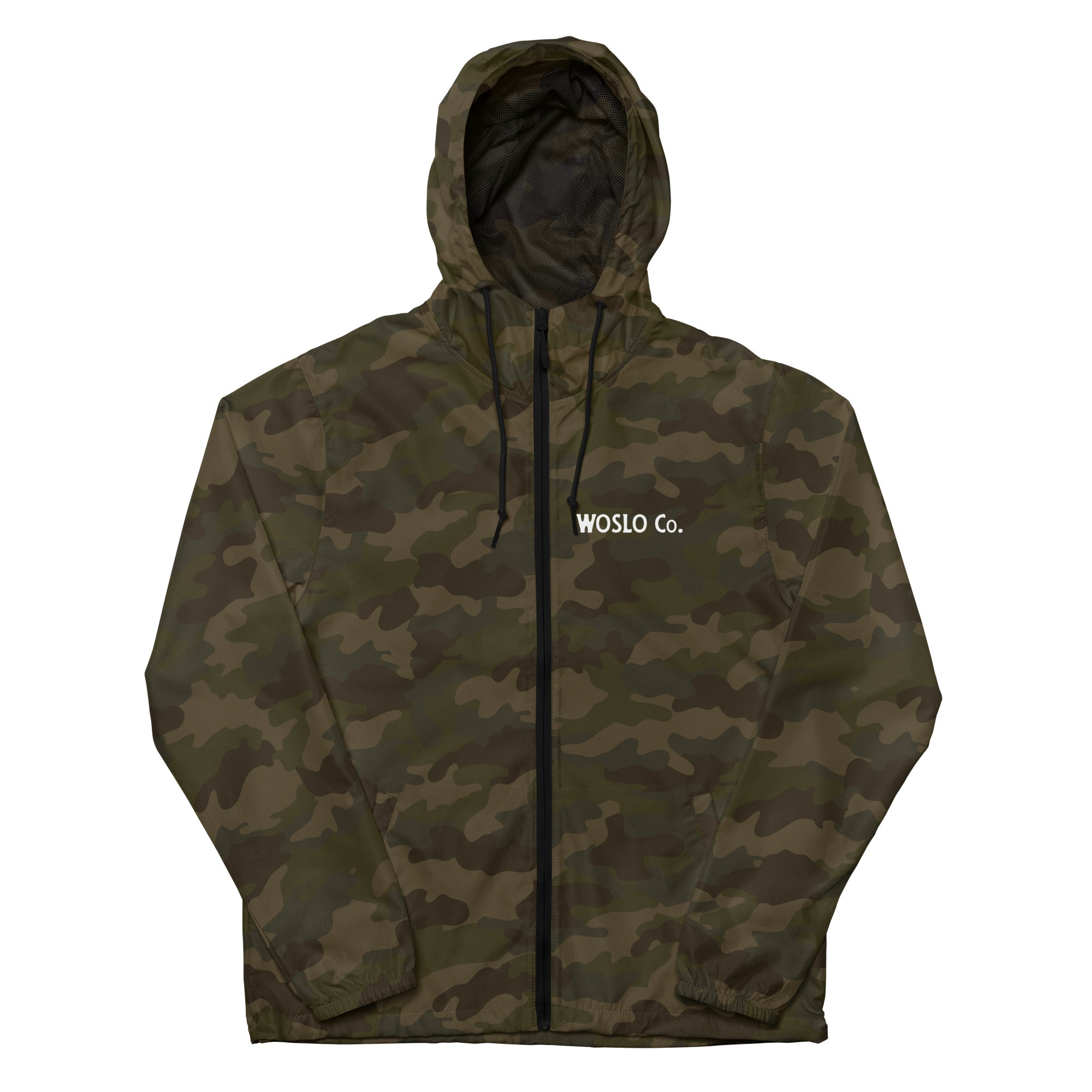 Woslo lightweight zip up windbreaker