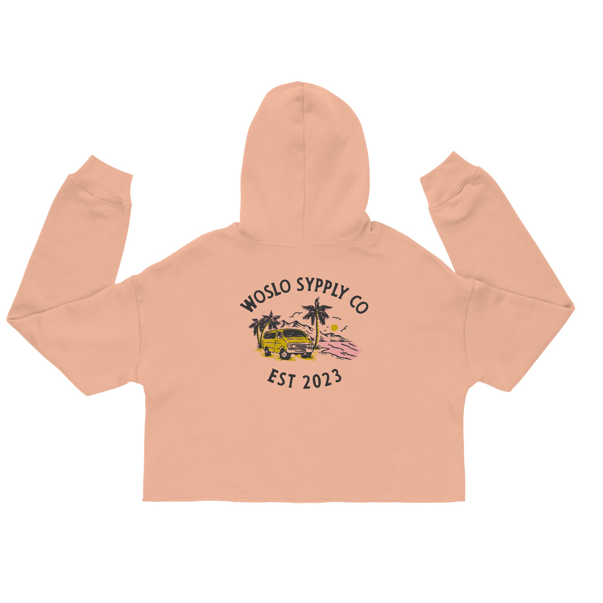 Women's Surf Van Crop Hoodie