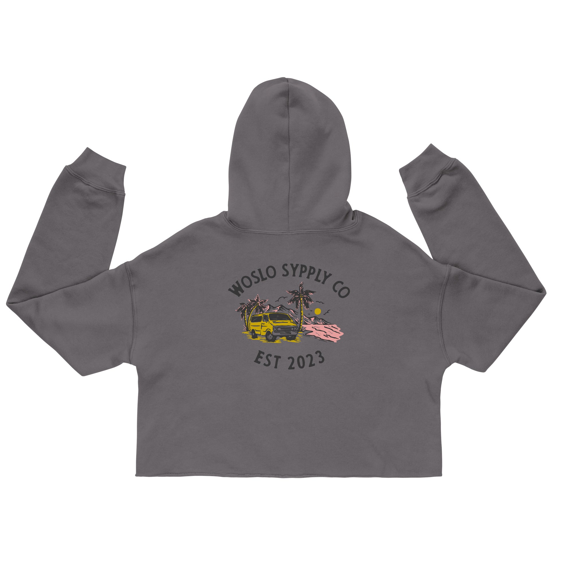 Women's Surf Van Crop Hoodie